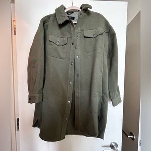 Talbots green wool coat - brand new